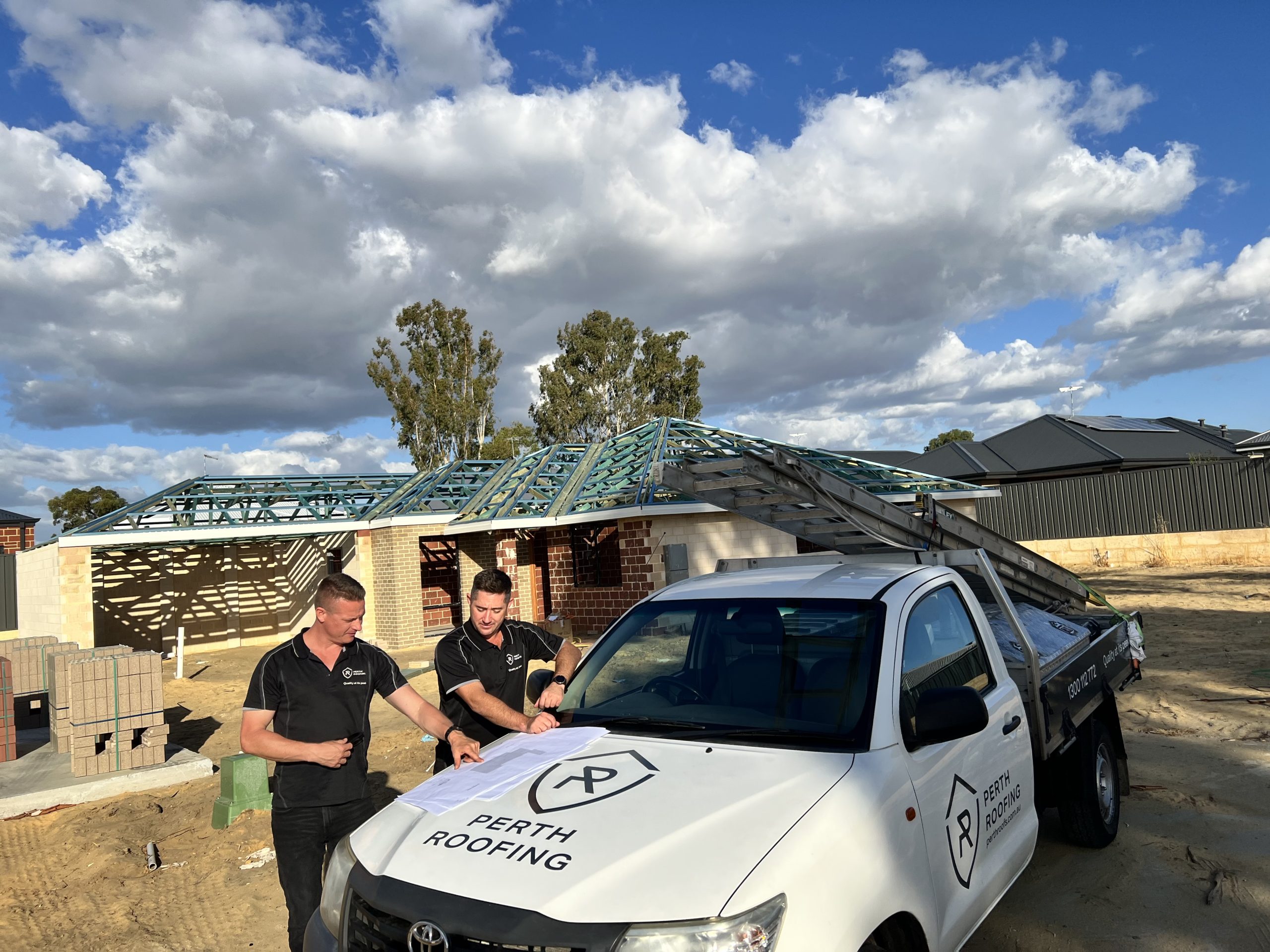 Perth Roofing on site